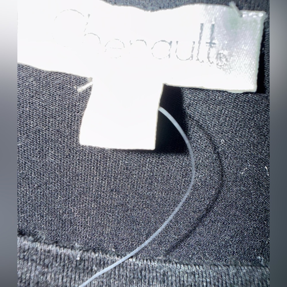 Chenault Black Sweatshirt with Polka Dot Sleeves - Picture 7 of 7